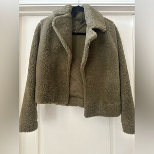 Banana republic crop Sherpa jacket